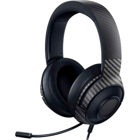 Black Carbon Fiber Specialty Texture Material Razer Kraken X Skin